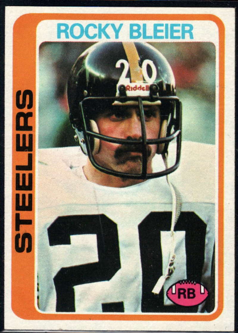 1978 Topps #19 Rocky Bleier NM Near Mint Pittsburgh Steelers 