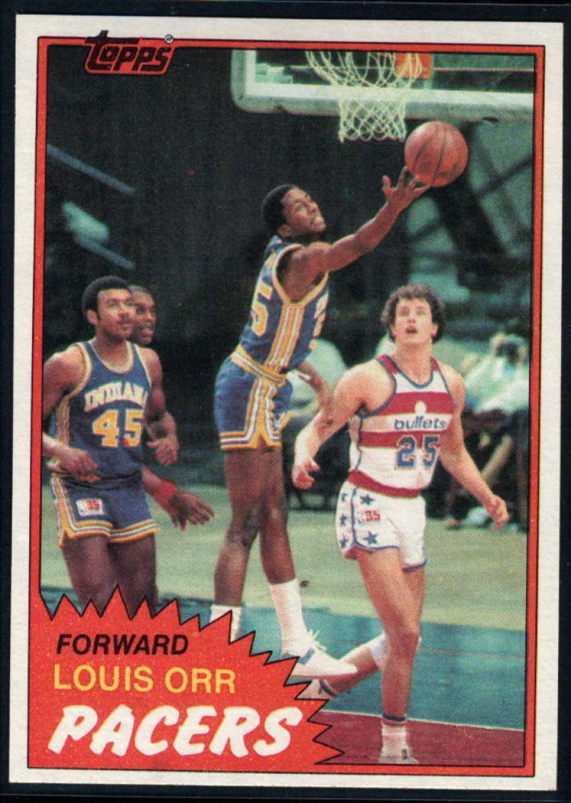 1981-82 Topps #MW93 Louis Orr NM-MT Indiana Pacers 