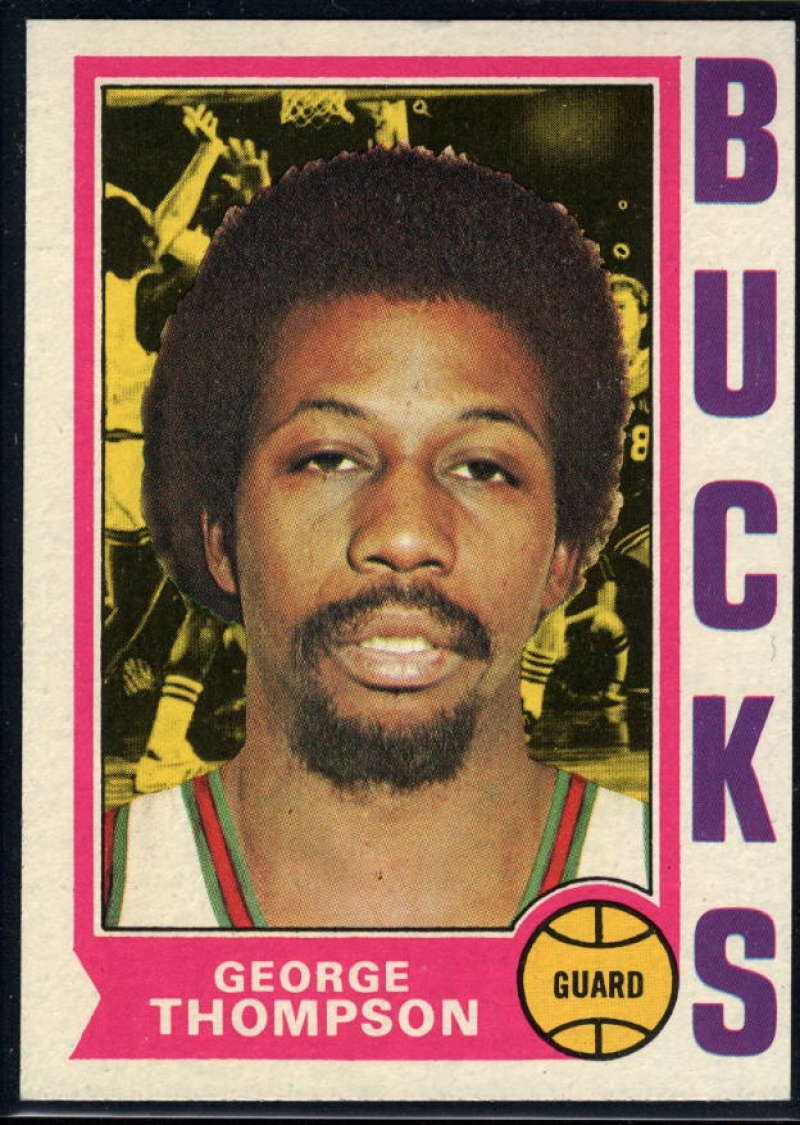 1974-75 Topps #174 George Thompson EX/NM Milwaukee Bucks 